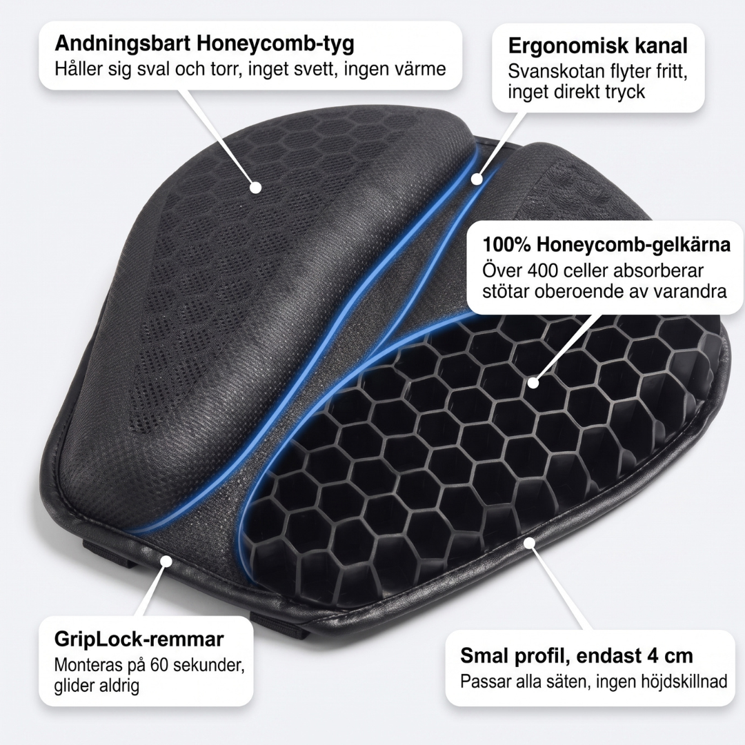 100% Gel-bestuurderskussen